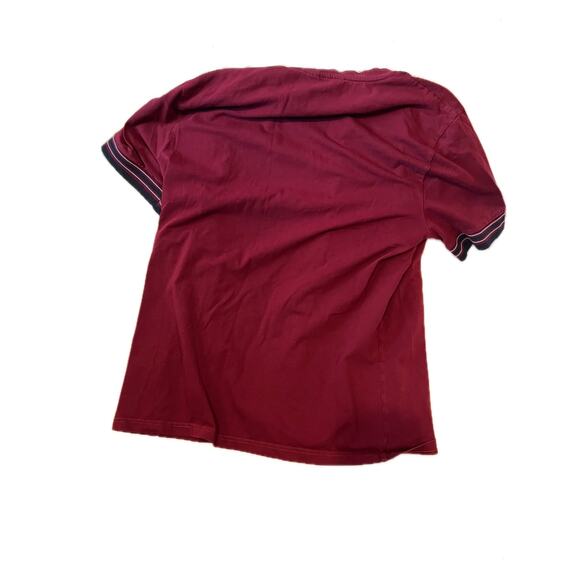 Ben Sherman Burgundy Crew Shirt Mens L - Picture 2 of 4
